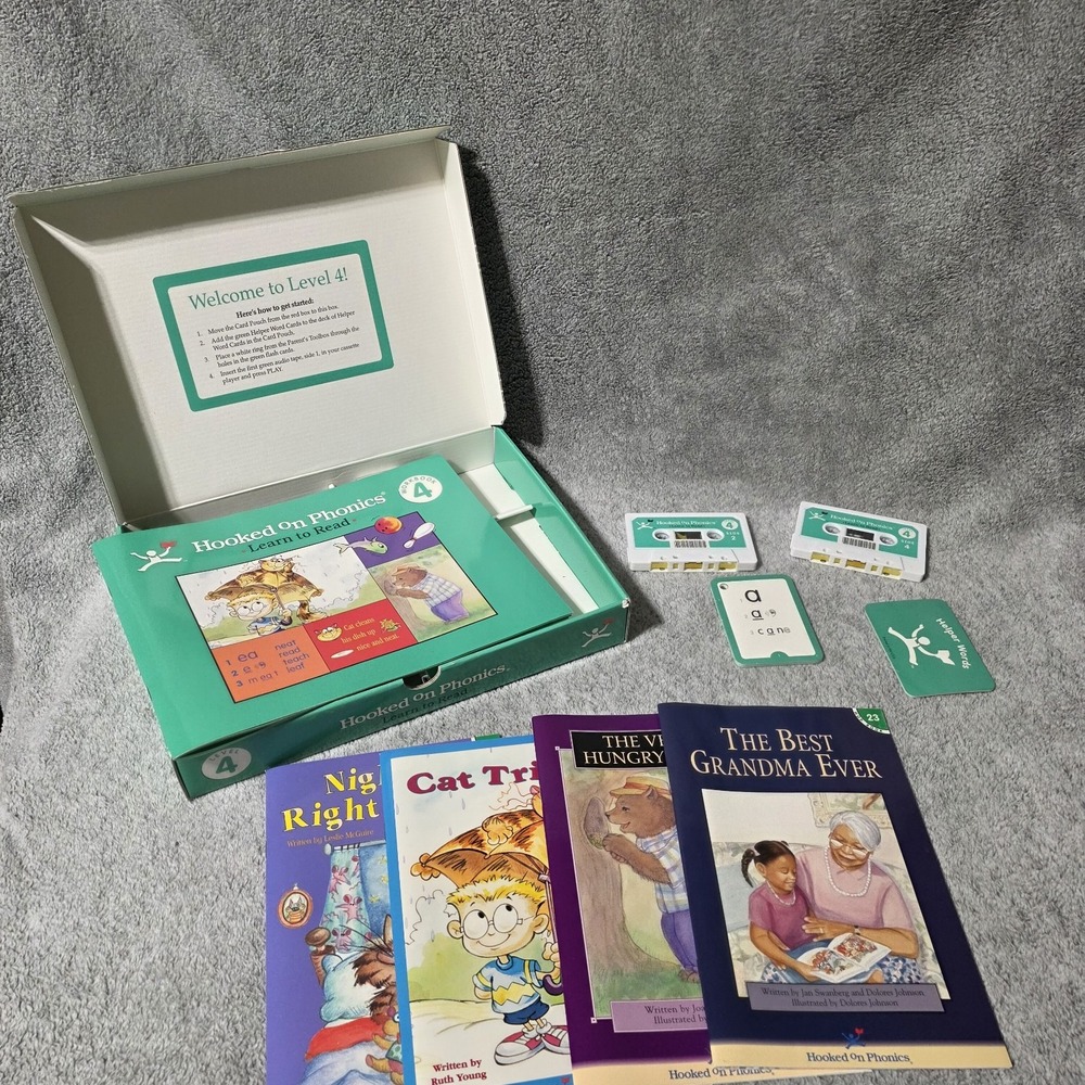 Hooked On Phonics Learn To Read Level 4 Kit Vintage